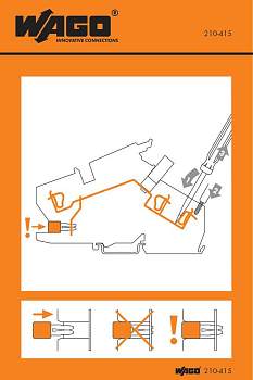 Наклейка с инструкцией WAGO 210-415, (100 шт)