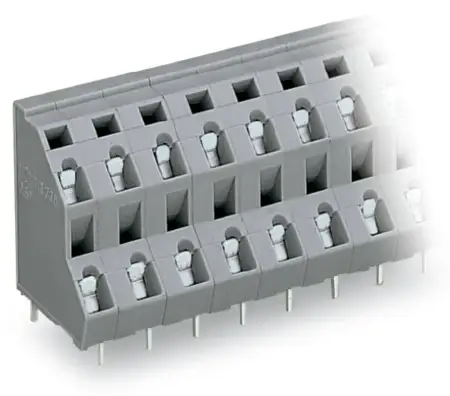 Двухуровневая клемма WAGO 736-554, 8 pin, 0.08мм² - 2.50мм², 630В, CS: 7.50мм, (63 шт)