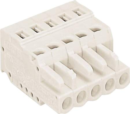 Розетка для подключения кабеля WAGO 721-103/026-000, 3 pin, 0.08мм² - 2.5мм², 630В, 16А, CS: 5мм, (1 шт)