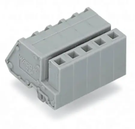 Розетка для подключения кабеля WAGO 731-502/008-000, 2 pin, 0.08мм² - 2.5мм², 300В, 15А, CS: 5мм, (100 шт)