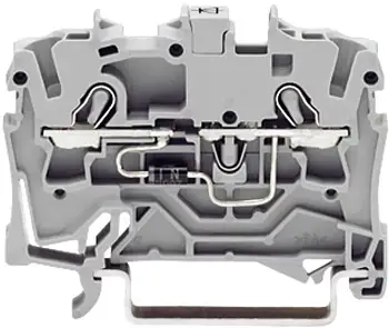 Диодная клемма WAGO 2001-1211/1000-411, 2 pin, 0.25мм² - 2.50мм², 250В, 500мА, конф: L, (1 шт)