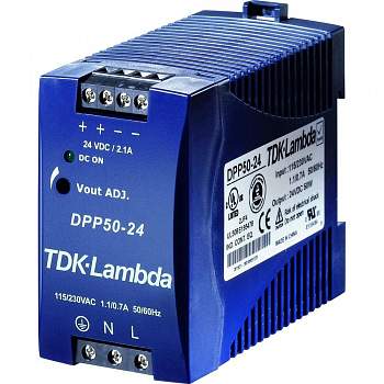 Блок питания с креплением на DIN рейку TDK-Lambda  DPP-50-24 