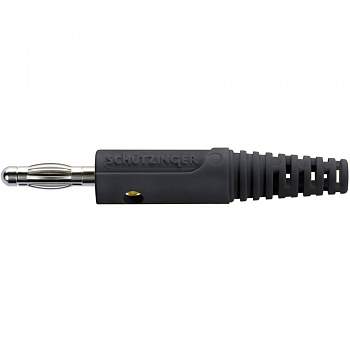 FK 8 S Ni / BL, Schützinger - Штекер с ламелями, Ø-контакта: 4 мм, синий : 1 шт.