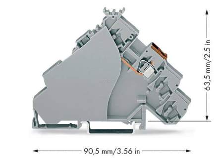 Клемма привода WAGO 280-515, 1 pin, 0.08мм² - 2.50мм², 400В, 20А, конф: L, (20 шт)