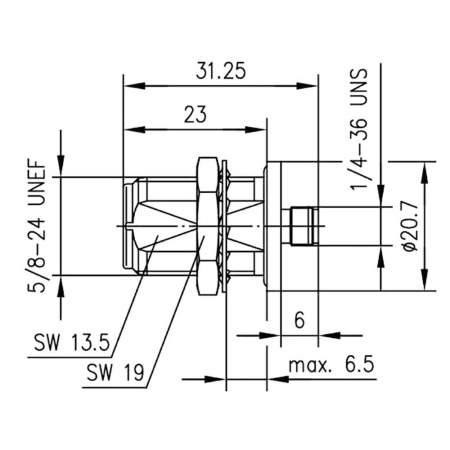 J01027A0022, Telegärtner - Коаксиальный N-разъем - SMA-разъем : 1 шт.