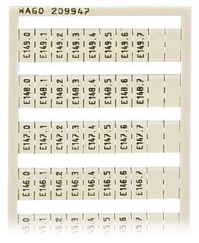 Этикетка WAGO 209-947, Оттиск: E140.0 E140.1 - E149.6, E149.7, (5 шт)
