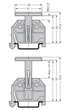 Держатель WAGO 709-118, (50 шт)