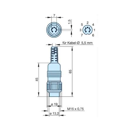 DIN-разъем с резьбовым соединением Hirschmann мAS 7100