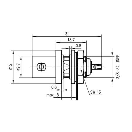 J01003B1286, Telegärtner - BNC-разъем, 75 Ом : 1 шт.