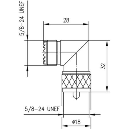 J01042F0652, Telegärtner - BNC-разъем - UHF-разъем : 1 шт.