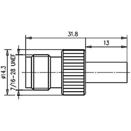 J01011A2287, Telegärtner - TNC-разъем, 50 Ом : 1 шт.