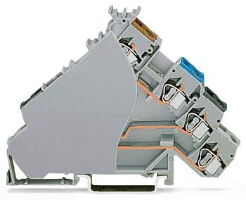 Клемма бесконтактного переключателя WAGO 280-588/280-320, 6 pin, 0.08мм² - 2.50мм², 125В, 5А, конф: L, (50 шт)
