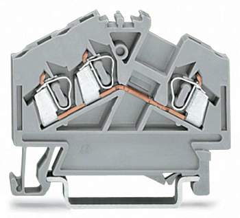 Клемма WAGO 280-654, 3 pin, 0.08мм² - 2.50мм², 800В, 24А, (100 шт)