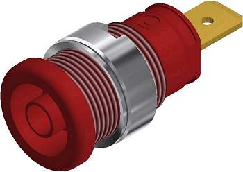 972356101, SKS-HIRSCHMANN SEB 2620 F6,3 - Лабораторное гнездо, Ø-контакта: 4 мм, красный : 1 шт.