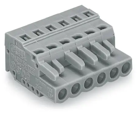 Розетка для подключения кабеля WAGO 231-103/102-000, 3 pin, 0.08мм² - 2.5мм², 320В, 15А, CS: 5мм, (100 шт)