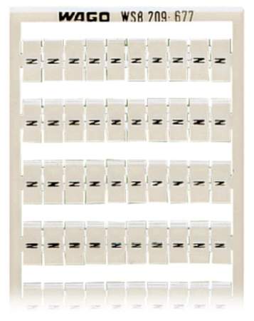 Этикетка WAGO 209-677, Оттиск: N, (5 шт)