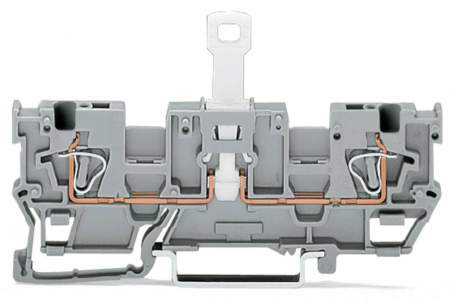 Клеммник с разделителем WAGO 769-243, 0.08мм² - 4мм², 250В, 16А, (50 шт)