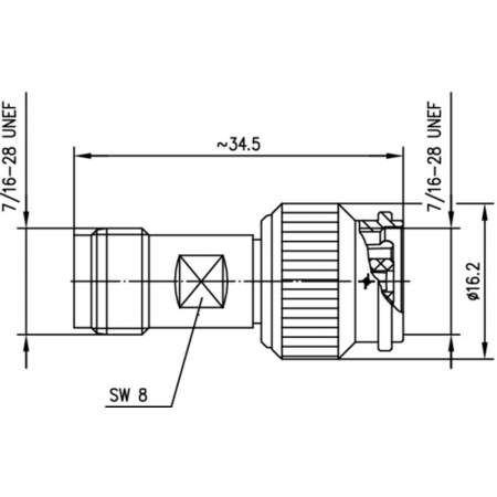 J01014R0001, Telegärtner - Коаксиальный TNC-разъем - TNC-обратный-разъем : 1 шт.