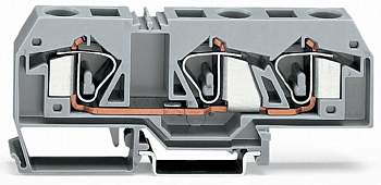 Клемма WAGO 283-674, 3 pin, 0.20мм² - 16мм², 800В, 76А, конф: N, (20 шт)
