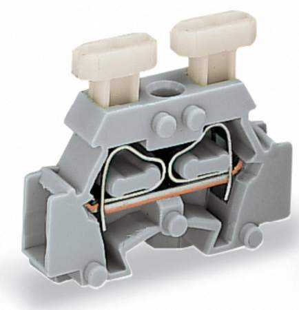 Клемма WAGO 261-411/341-000, 2 pin, 0.08мм² - 2.50мм², 500В, 24А, конф: L, (200 шт)