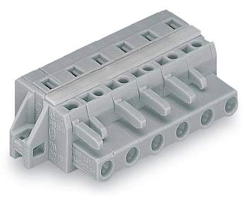 Розетка для подключения кабеля WAGO 231-210/027-000, 10 pin, 0.08мм² - 2.5мм², 630В, CS: 7.50мм, (25 шт)