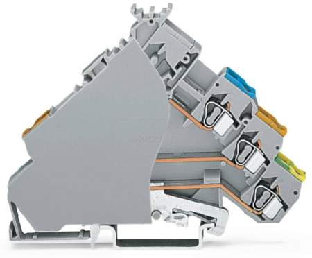 Клемма привода WAGO 280-575/280-320, 4 pin, 0.08мм² - 2.50мм², 125В, 5А, конф: L, (50 шт)