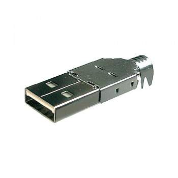 USB-штекер BKL Electronic USB 2.0, тип А, под пайку