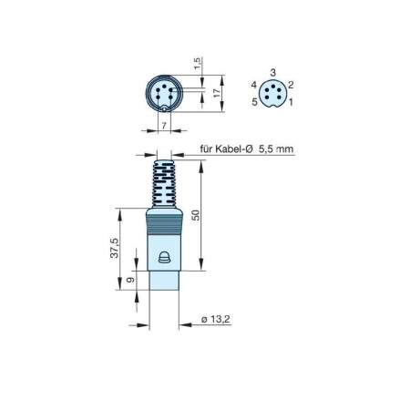 DIN-разъем Hirschmann мAS 50