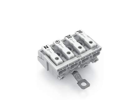 Разъем питания сети WAGO 294-5424, 4 pin, 0.5мм² - 1.5мм², 24А, (500 шт)