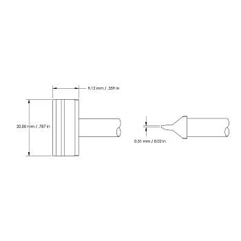 Картридж-наконечник Metcal HCV-8BL0020S 