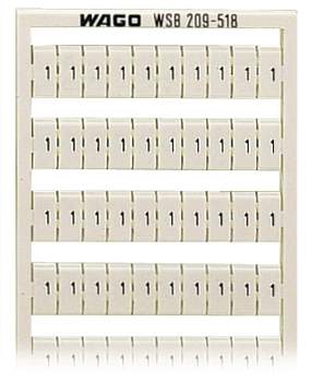 Этикетка WAGO 209-518, Оттиск: 1;2, (5 шт)