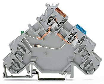 Клемма бесконтактного переключателя WAGO 280-584/281-483, 2 pin, 0.08мм² - 2.50мм², 24В, 20А, конф: L, (10 шт)