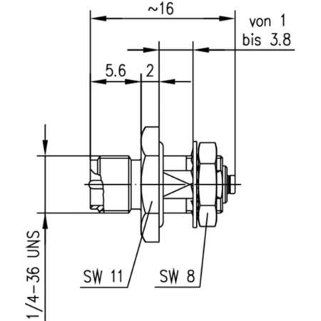 J01155R0061, Telegärtner - Коаксиальный SMA-обратный-разъем - UMTC-разъем : 1 шт.