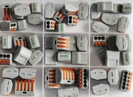 Соеденительня клемма (набор) WAGO WA-741-744, 0.08мм² - 2.5мм², (54 шт)