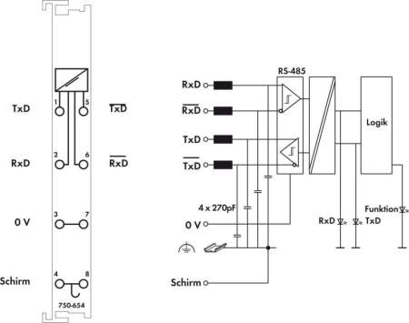 Модуль питания ПЛК WAGO 750-654 
