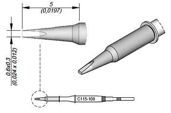 Паяльное жало JBC Tools C115108 