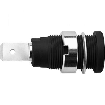 SEB 6452 Ni / SW, Schützinger - Лабораторное гнездо, Ø-контакта: 4 мм, черный : 1 шт.