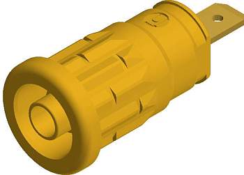 972361103, SKS-HIRSCHMANN SEP 2610 F4,8 - Лабораторное гнездо, Ø-контакта: 4 мм, желтый : 1 шт.