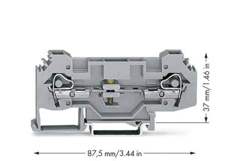 N клемма WAGO 282-135, 2 pin, 0.20мм² - 6мм², 400В, 41А, конф: L, (25 шт)