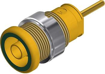 972359188, SKS-HIRSCHMANN SEB 2630 S1,9 - Лабораторное гнездо, Ø-контакта: 4 мм, зеленый, желтый 1шт