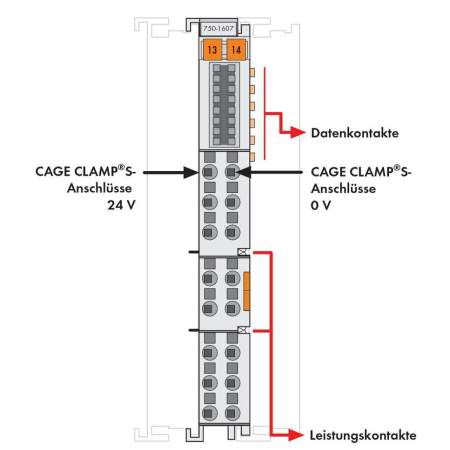 Модуль питания ПЛК WAGO 750-1607 