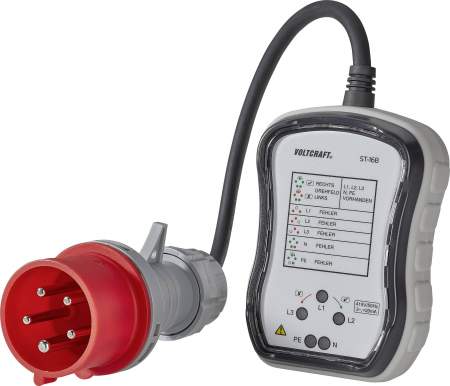 Тестер сетевых розеток VOLTCRAFT ST-16B 