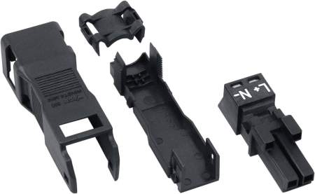 Разъем питания сети WAGO 890-122, 2 pin, 0.25мм² - 1.5мм², 250В, 16А, (1 шт)