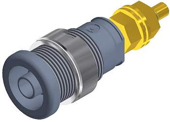 972354106, SKS-HIRSCHMANN SEB 2600 G M4 - Лабораторное гнездо, Ø-контакта: 4 мм, серый : 1 шт.