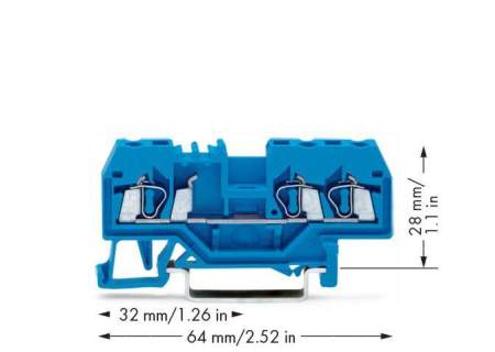 Клемма WAGO 280-684, 3 pin, 0.08мм² - 2.50мм², 800В, 24А, конф: N, (100 шт)