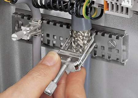 Зажим для экрана WAGO 790-116, (1 шт)