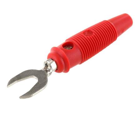 Jack разъем SKS Hirschmann 930585101, KB 3, 2.50мм², 30В, 30А, частично изолированный, красный, (1 шт)