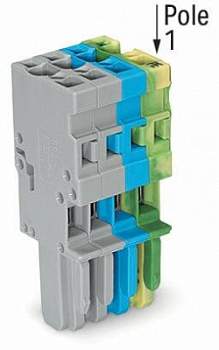 Внутренний разъём WAGO 769-104/000-048, 4 pin, 0.08мм²-4.0мм², 500В, 32А, CS: 5мм, (1 шт)