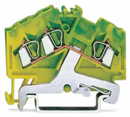 PG клемма WAGO 280-637, 3 pin, 0.08мм² - 2.50мм², 24А, конф: Terre, (100 шт)