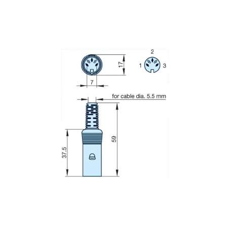 DIN-соединитель Hirschmann мAK 30 S